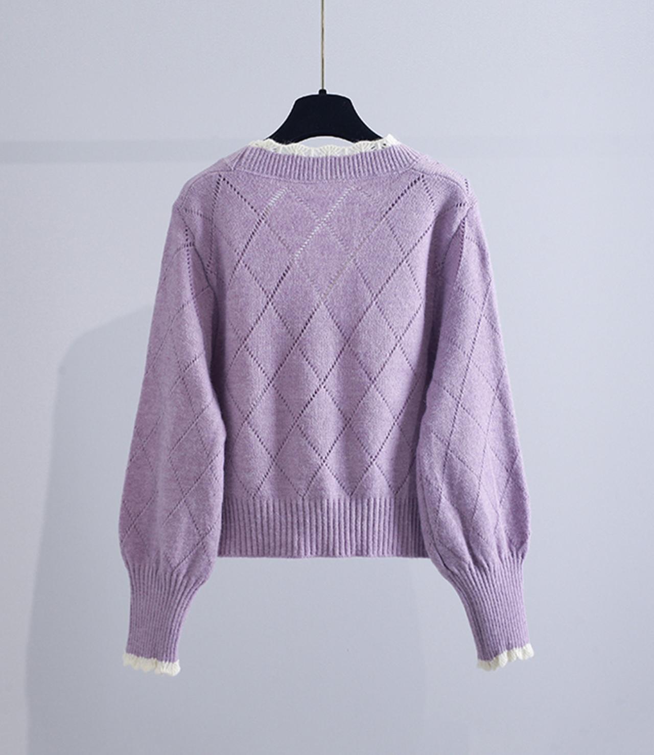 Schöner Blumen-Cardigan mit langen Ärmeln 140