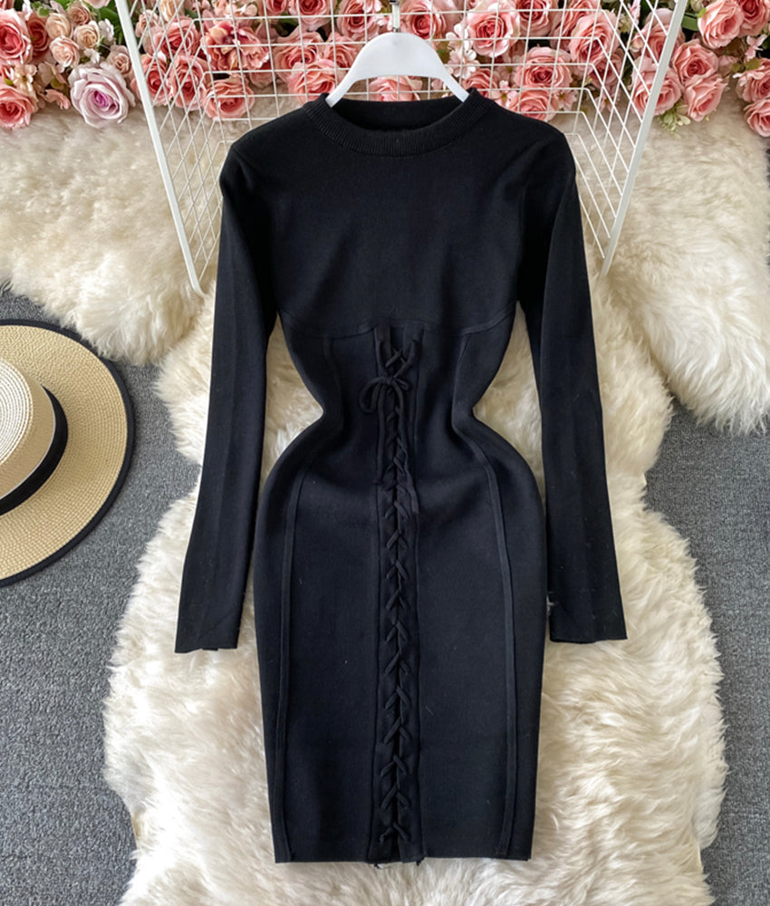 Sweater dress long sleeve sweater dress  171