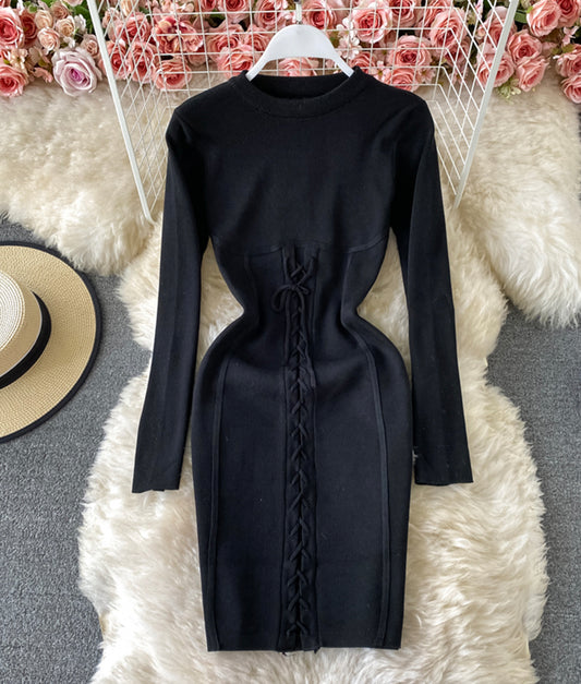 Sweater dress long sleeve sweater dress  171