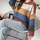 Simple striped long sleeve sweater  133