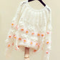 Lovely flowers long sleeve sweater  119