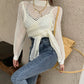 Sexy hollow high neck sweater long sleeve sweater  114