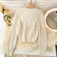 Lovely bow-knot long-sleeved cardigan sweater  137