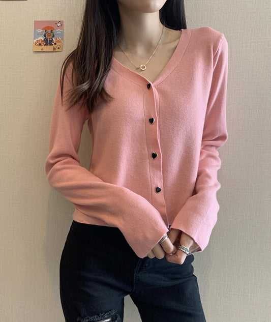 Pull fin col V en tricot cardigan pull 149