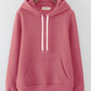 Hoodie simple loose plus fleece top  231