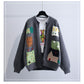 Vintage, turtleneck cardigan, Autumn/winter, new, loose, lazy style, student sweater coat  1400
