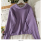 Sweet wind candy color Lapel slim fit Pullover knit  1848