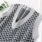 Net red mink velvet checkered sweater vest vest vest dress  2474