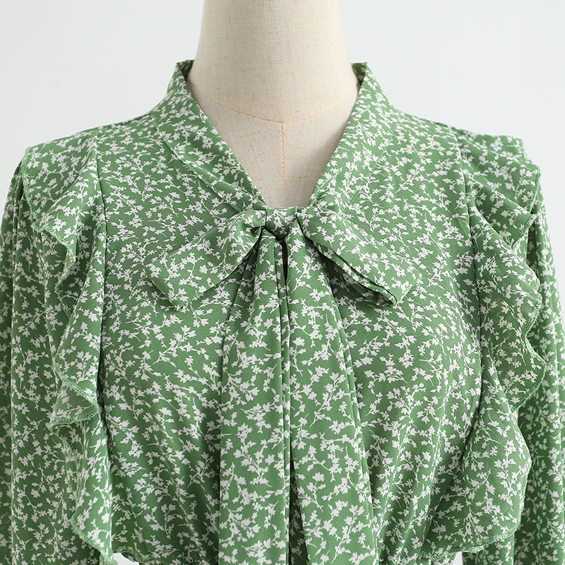 New dress gentle wind floral skirt  2183