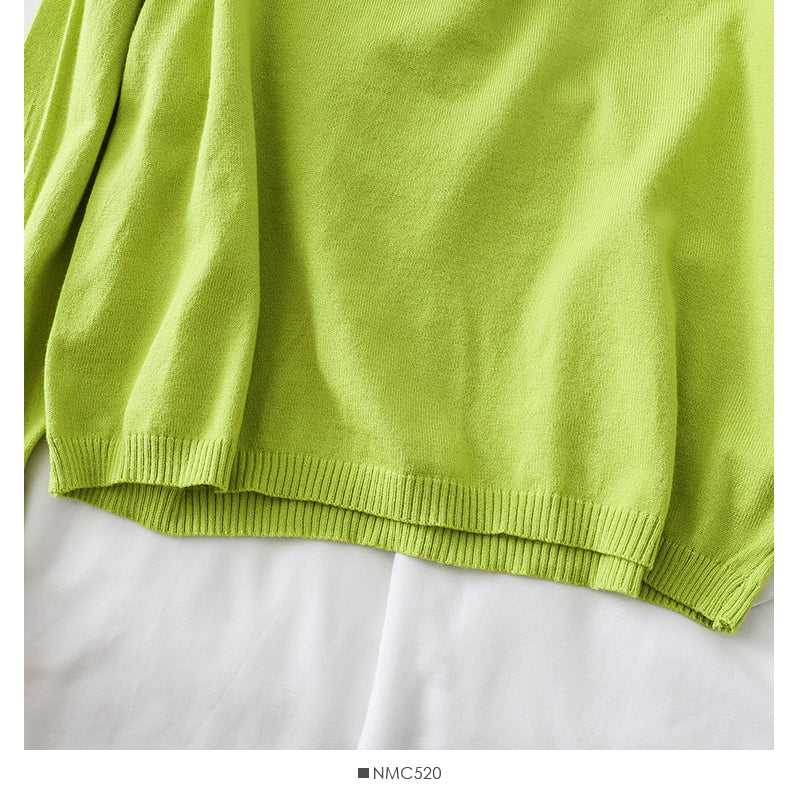 Pullover mit Rundhalsausschnitt in Bonbonfarbe, einfarbig, vielseitig 1761
