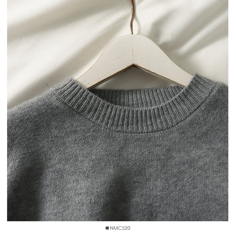 Retro loose and thin medium and long split Pullover Sweater for women  2081