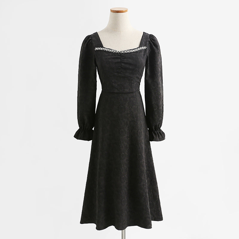 French white first love sweet temperament dress  2156