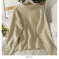 Neuer Vintage Revers lockerer dünner Pullover Pullover für Frauen 1805
