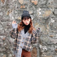 Nouveau style, pull bleu ciel et nuage blanc, cardigan ample étudiant 1423