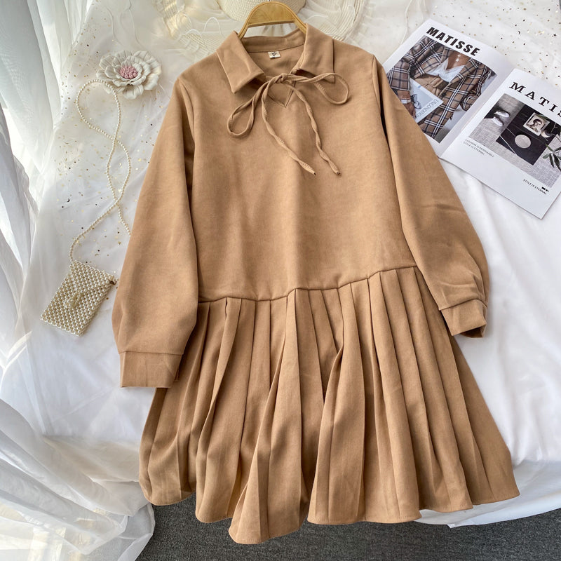 Loose belly covering pleated skirt age reducing doll skirt  3092