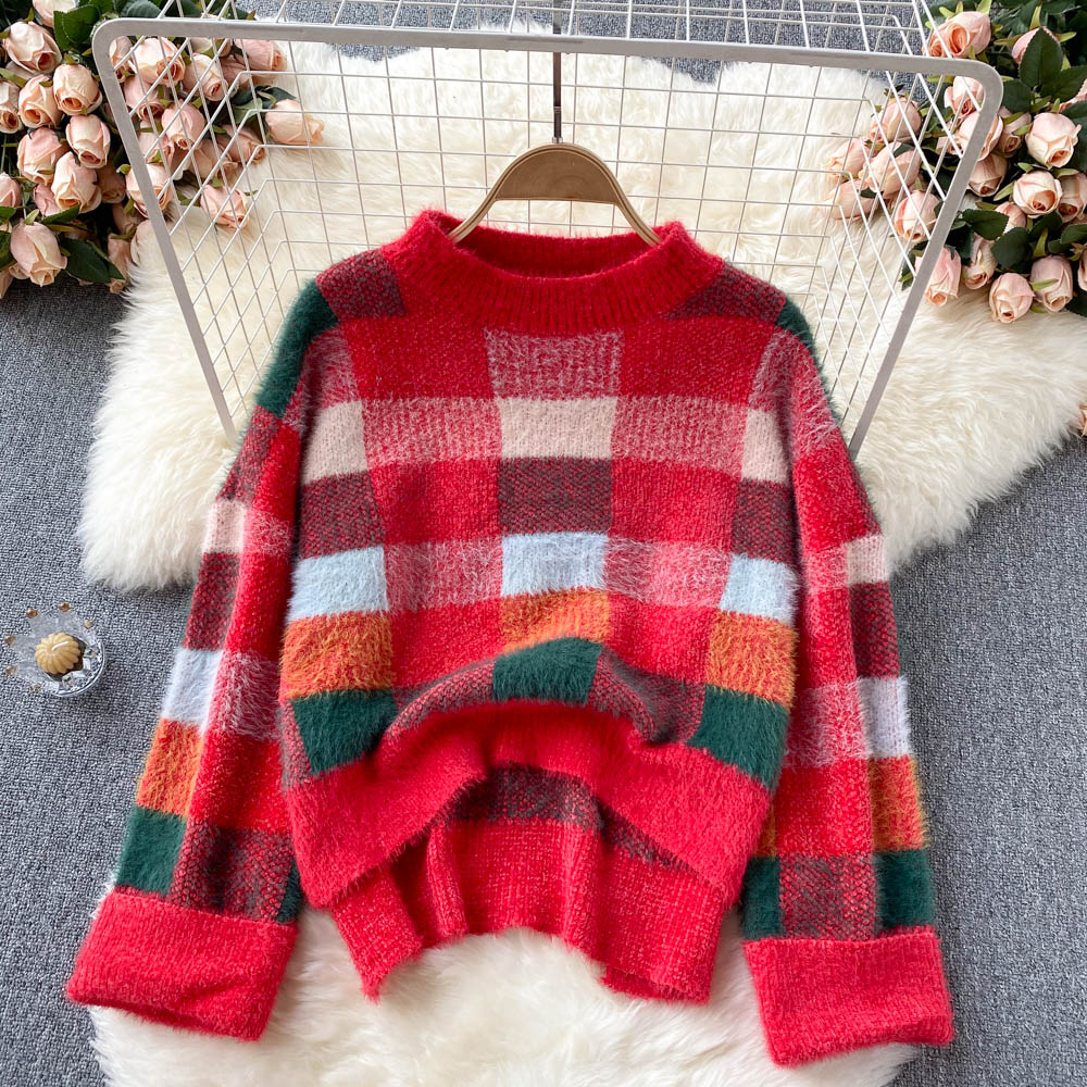 Pullover im Hongkong-Stil Retro-japanischer fauler Pullover 1622