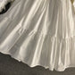 Vintage Lace Lace Up Pilzrand Laternenärmelkleid 3180