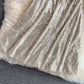 Celebrity light luxury Sequin short high-end V-neck dress  3068