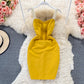 Suspender skirt sexy slim Hip Wrap Dress  2818