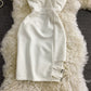 New small suspender low cut dress  2936