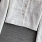 Woven tweed short cardigan suit top  1655