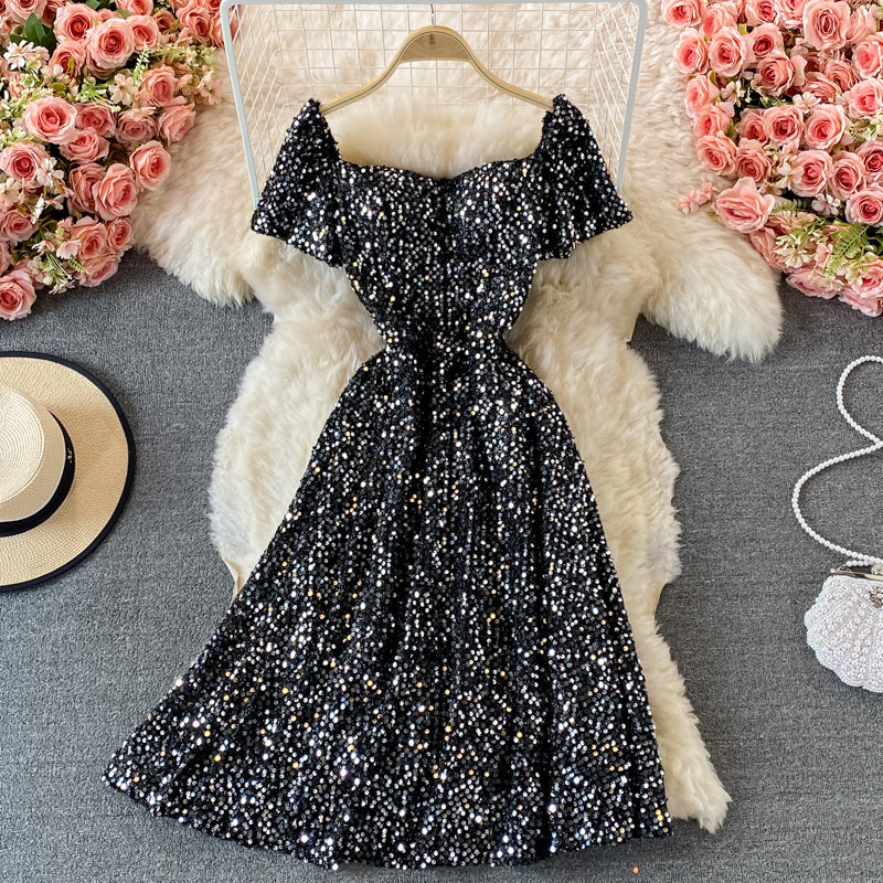 Light luxury high-end dress sequins  2899