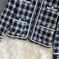 Retro small fragrance coat for women in autumn and winter  1631