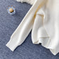 Sweet temperament V-Neck Sweater women's Pullover fashion sweater  1625