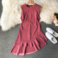 Irregular skirt Ruffle Dress  3024