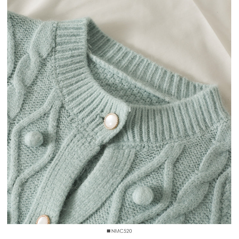 Sweater cardigan top diamond lattice long sleeve sweater fashion  1829
