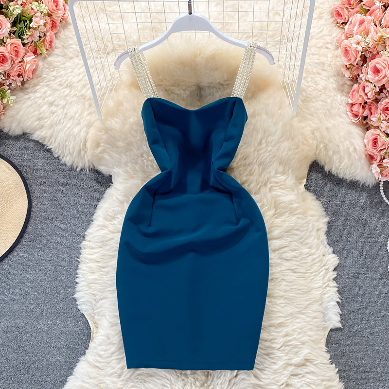Suspender skirt sexy slim Hip Wrap Dress  2818