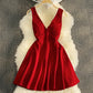 Korean sexy high waist suspender skirt careful machine backless A-shaped skirt  3186