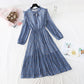 The new women's floral dress shows thin temperament at the waist  2246