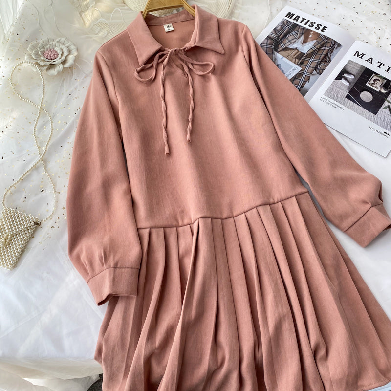 Loose belly covering pleated skirt age reducing doll skirt  3092