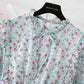 The new women's floral dress shows thin temperament at the waist  2246