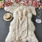Celebrity sexy V-neck irregular suspender dress with bra  3434