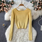 Long sleeved slim fit knit sweater  1599