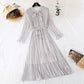Super slim waist temperament floral dress women  2161