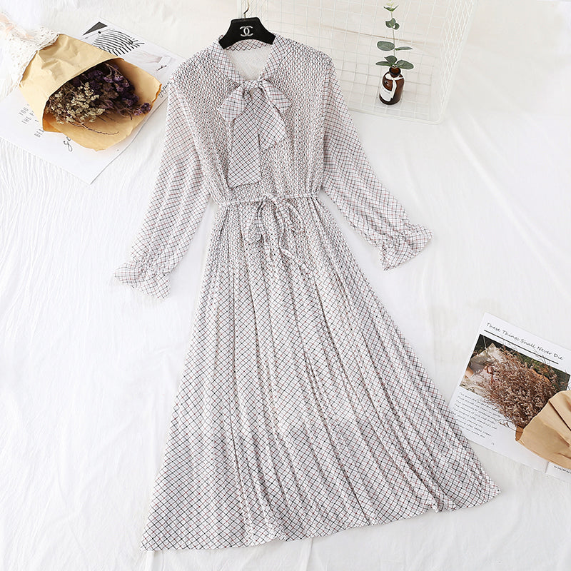 Super slim waist temperament floral dress women  2161
