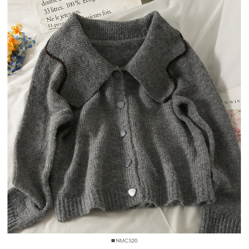 Vielseitiger neuer schlanker kurzer Cardigan für Damen 1754