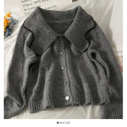 Vielseitiger neuer schlanker kurzer Cardigan für Damen 1754
