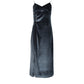 Hong Kong Style Vintage golden velvet medium and long split bottom suspender skirt  2710