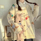 Lazy sweater, new, vintage, cartoon cardigan jacket  1396