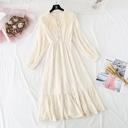Women's chiffon dress with French retro super fairy skirt  2374