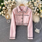 Hepburn coat women's versatile age reducing Fashion Top  1536