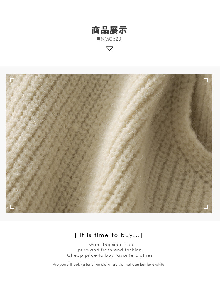 French minority women wearing sweaters outside irregular cardigans in autumn  1689