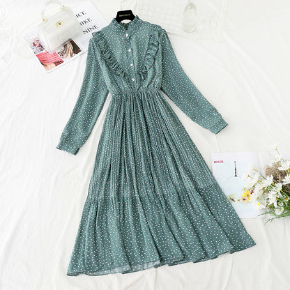 New style with long coat and French pleated skirt inside  2401