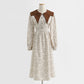 New slim baby collar skirt temperament long sleeve bottomed skirt female  2285