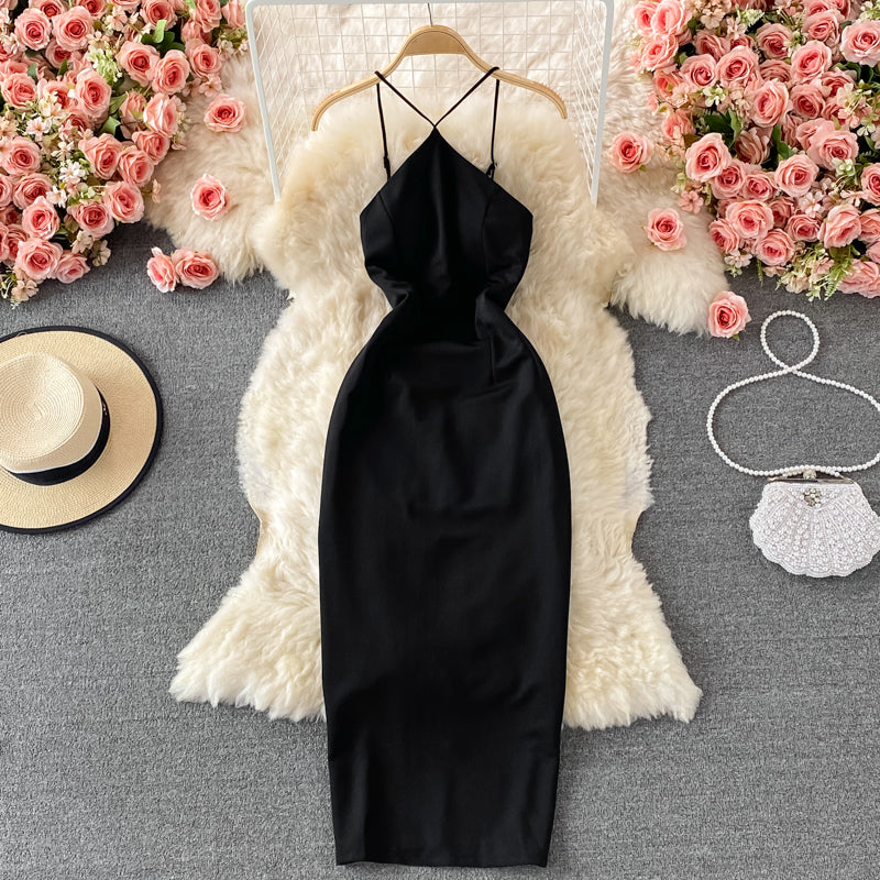 French sexy strapless dress  3220