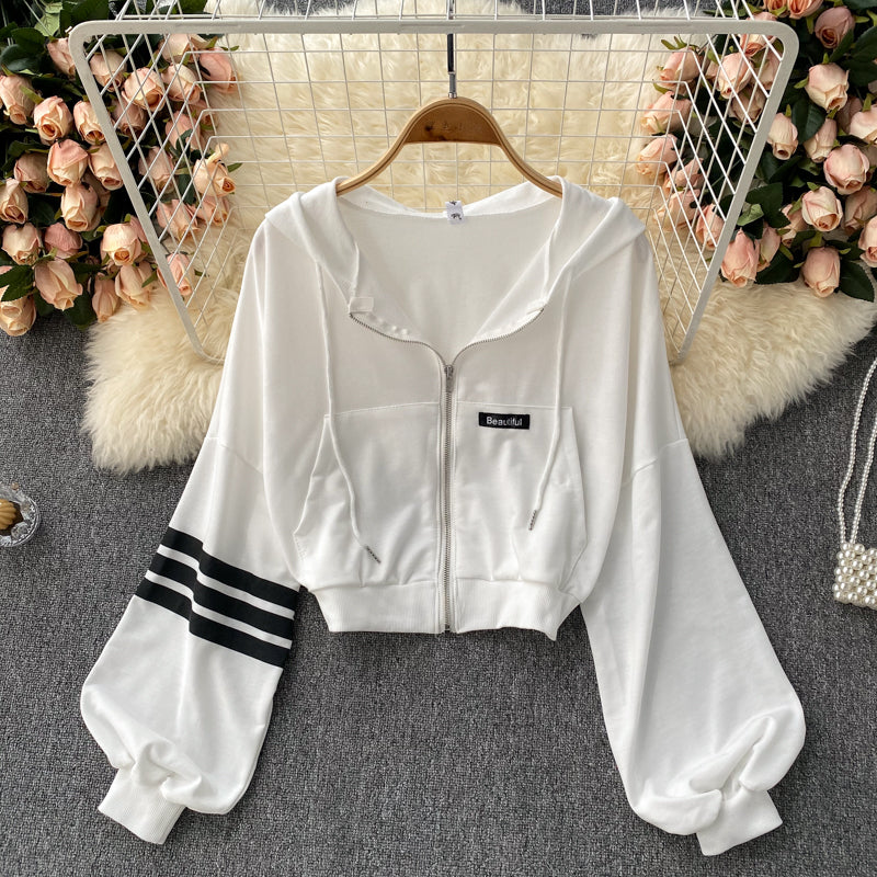 Herbst neue kurze Strickjacke Mantel Damen Casual Top 1545